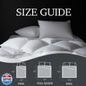 Hotel Grand Luxury White Goose Feather Down Fiber Comforter Queen Size, 100% Cotton Ultra Soft Duvet Insert Queen, Hotel Hypoallergenic Extra Warmth Bedding Comforter, White 90x90 Inch