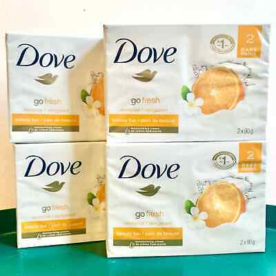 Dove Go Fresh Revitalize Beauty Bar Mandarin & Tiara Flower 8 bars NEW