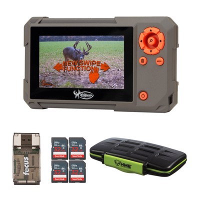 Wildgame Innovations Trail Pad Swipe SD Reader Bundle with SD 4 and Accessories