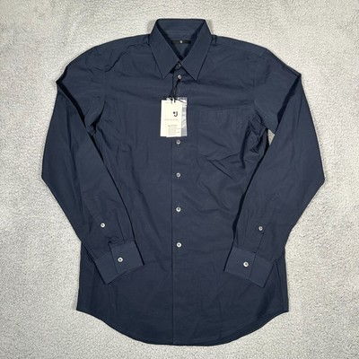 +J Jil Sander Uniqlo Shirt Mens Size XS Blue Button Up Long Sleeve Cotton New