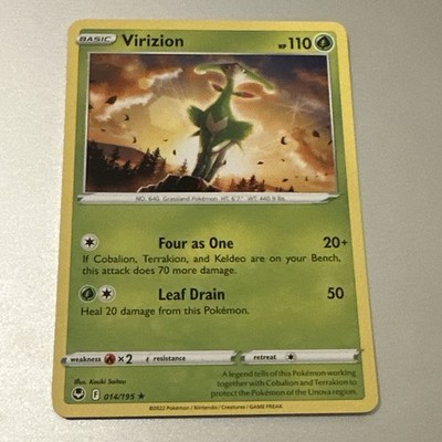 Virizion - 014/195 - Rare NM - Sword & Shield Silver Tempest - Buy 3 Get 2 Free