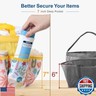 F-color Shower Caddy Portable - Mesh Shower Bag Basket Tote for College Dorm Room Essentials Bathroom Gym Camp Quick Dry for Women Men with S Hook, Yellow Beach