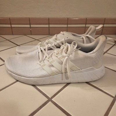 Adidas Questar Flow Mens Running Shoes White Knit Sneakers EG3191 Size 10