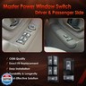 Master Power Window Switch Driver and Passenger Side 4 Door, Compatible with 1995-2001 Chevy GMC C1500 C2500 C3500 K1500 K2500 K3500 Tahoe Yukon Blazer Cadillac, Replaces# 15151360, 15151362