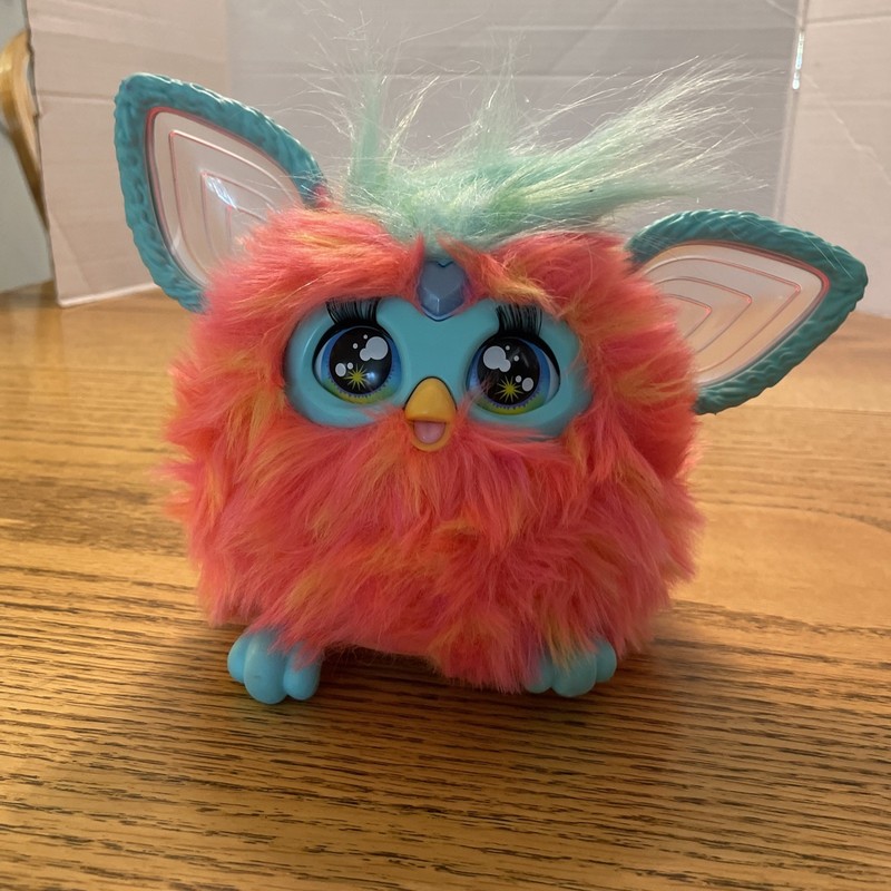 2023 Furby Coral Interactive Light Up Plush Toy Hasbro Tested
