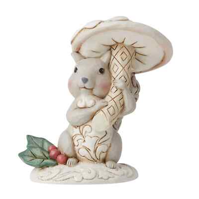 Jim Shore WOODLAND SQUIRREL WITH MUSHROOM 6012686 BRAND NEW IN BOX