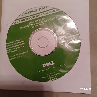 Dell Windows XP Professional With Service Pack 2 Reinstallation CD SP2 