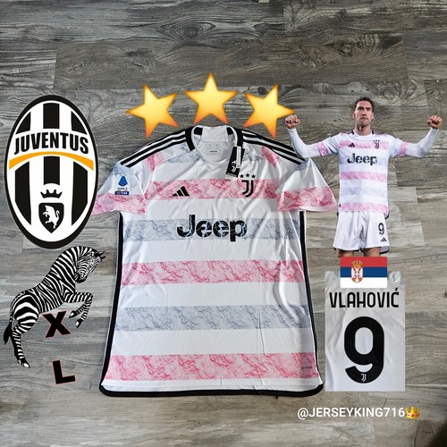 🇮🇹Adidas Juventus FC Dušan Vlahovic#9 23/24 Away Jersey