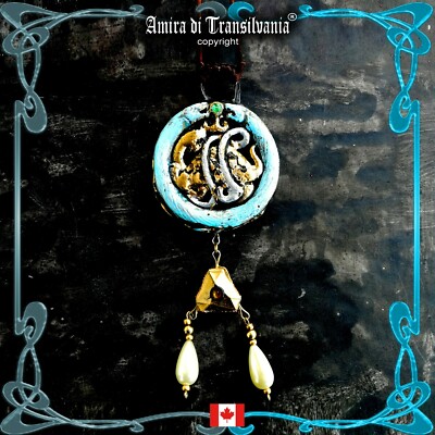 Amulet Ouroboros Symbol Necklace Talisman Buddha Pendant Oriental Asian Turtle