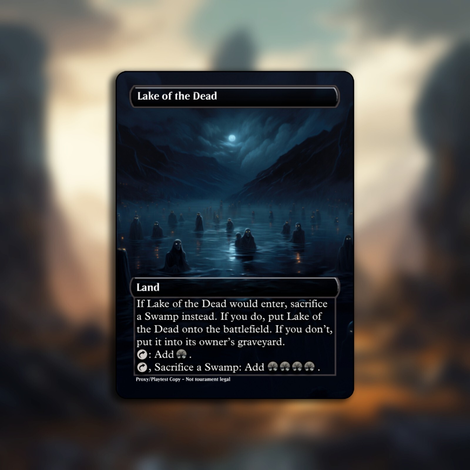 Lake of the Dead - Non-Tournament Alt. Art Card for Casual