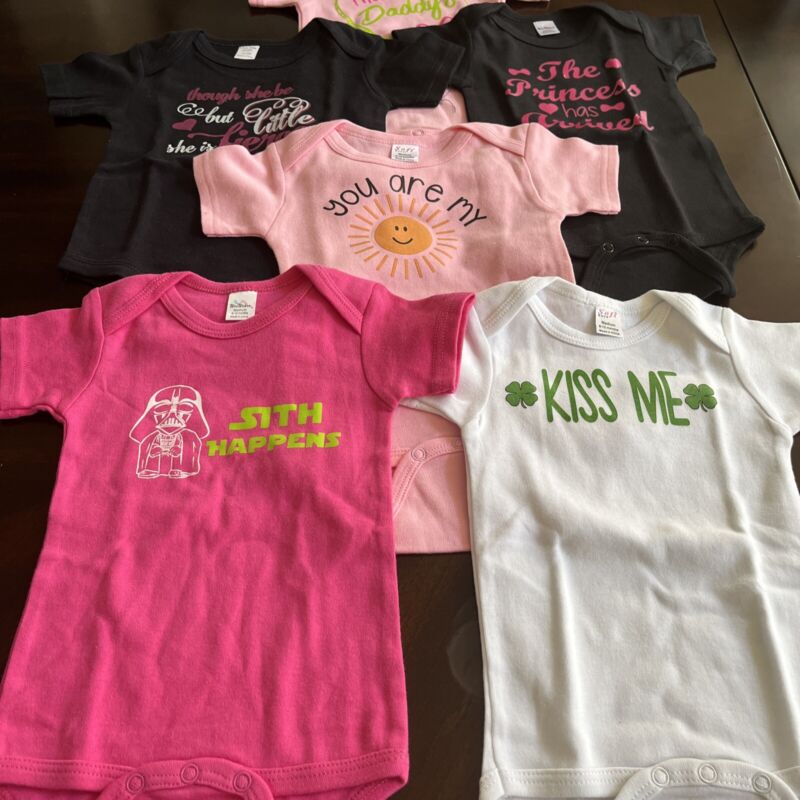 Lot Of 6 . For Girls. Size 6-12 Months. Brand New With Out Tags