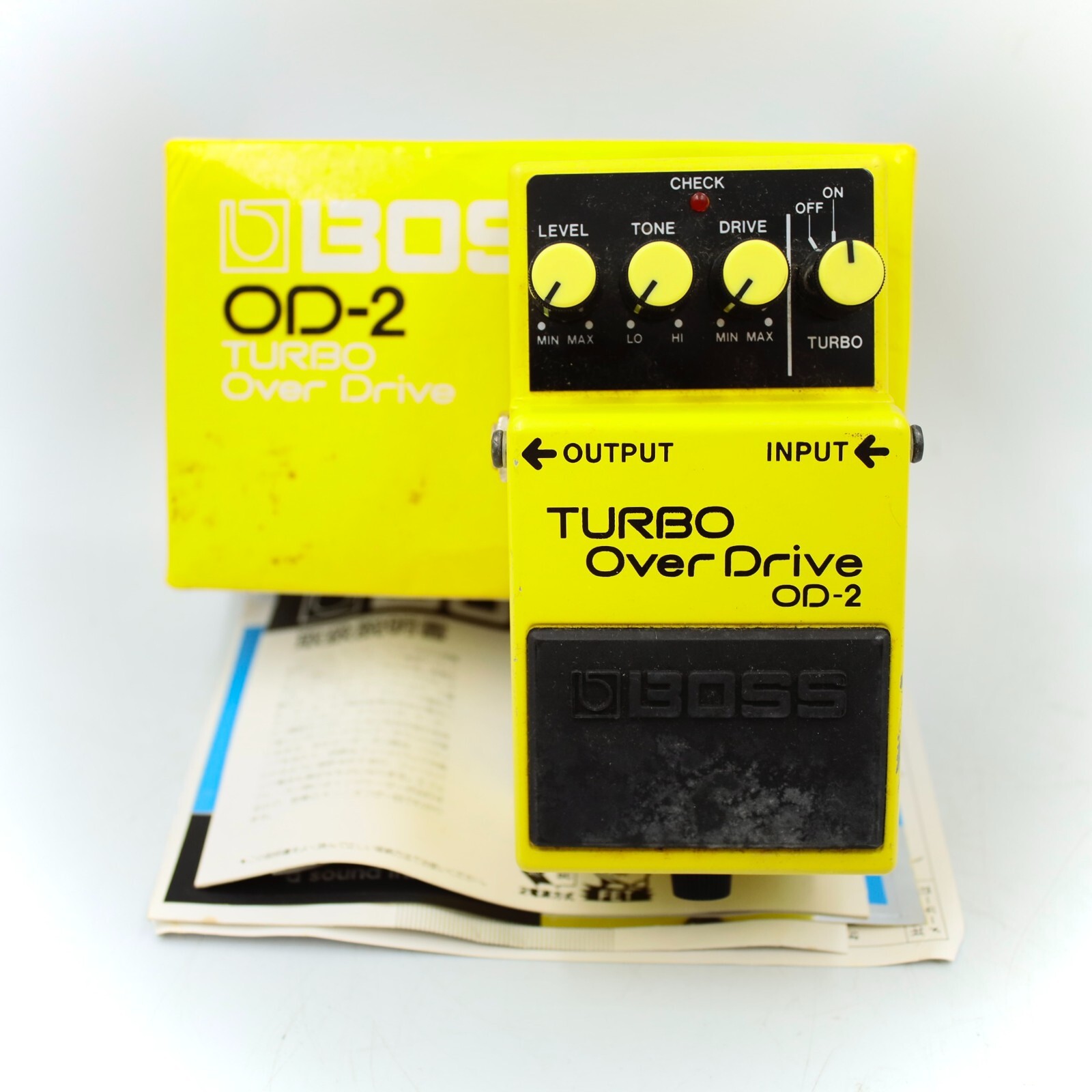 BOSS OD-2 Turbo OverDrive w/Original Box Black Label 1990