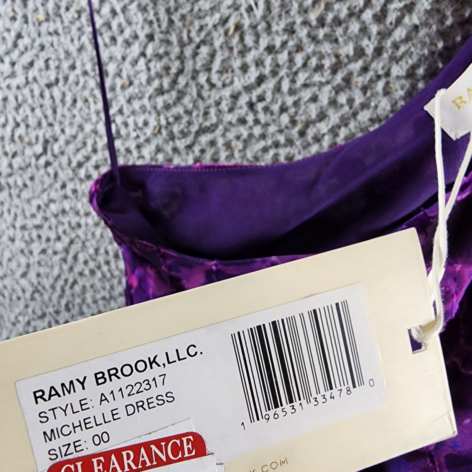 Ramy Brook Michelle Silk Blend Asymmetric Tie-Waist Minidress Women's 00 Purple - Picture 9 of 14
