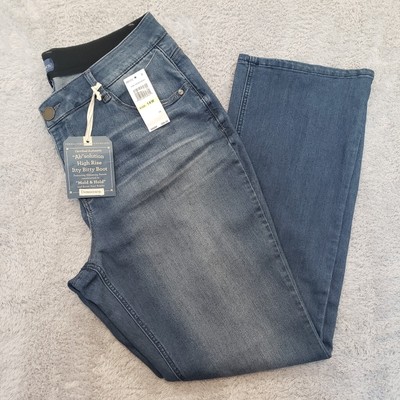 Democracy ''Ab'' Solution Itty Bitty Boot Women's Plus 18W Jeans NWT $98 boot cut