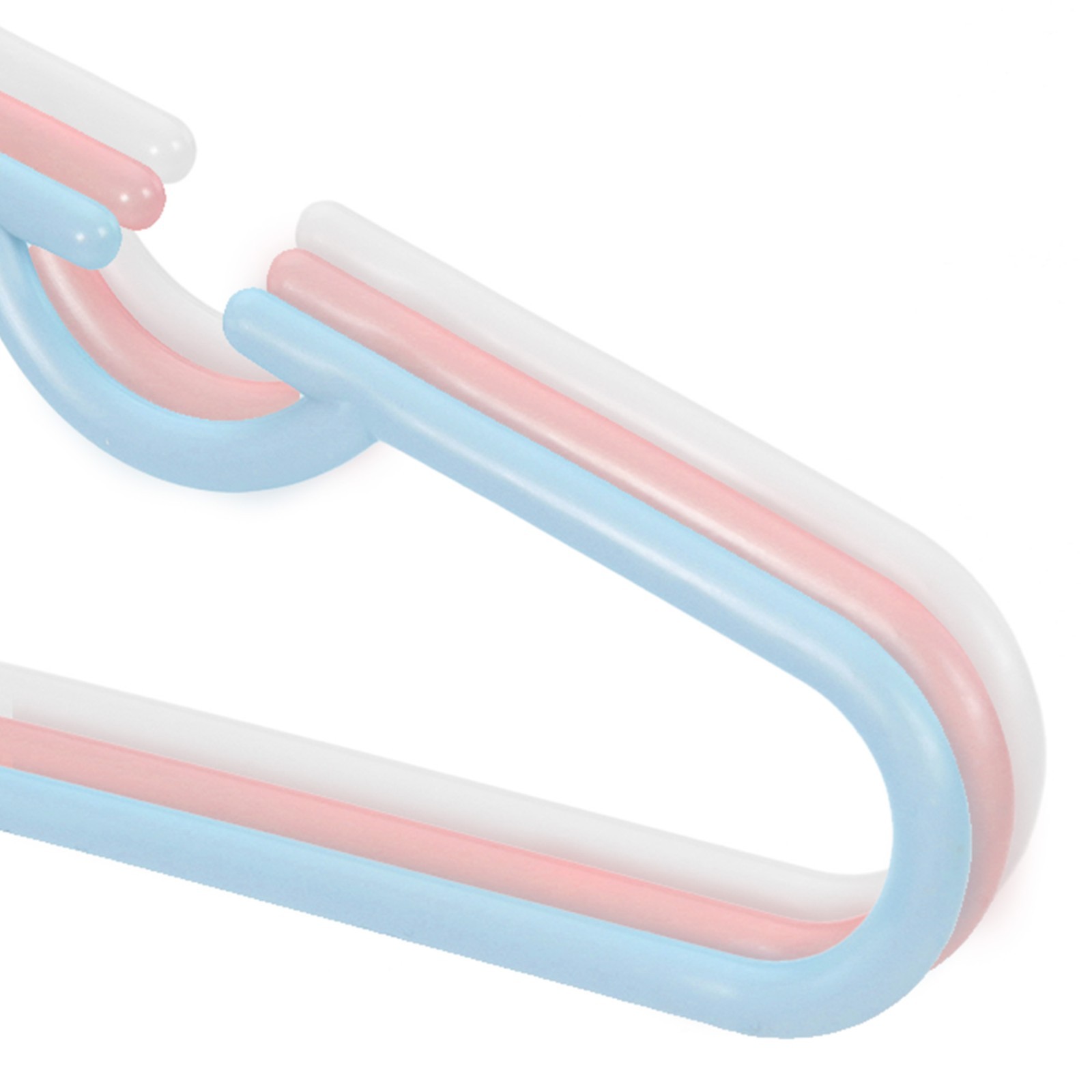 Hangerworld™ 20 Childrens Plastic Top & Clip Hangers Clothes Coat Baby