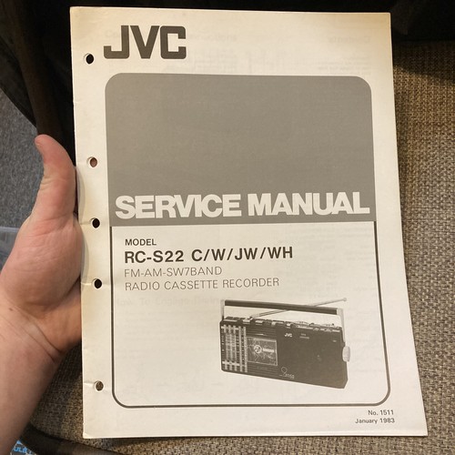 JVC RC-S22 C/W/JW/WH Radio Service Manual Original | eBay JVC RC-S22 C/W/JW/WH Radio Service Manual Original | eBay