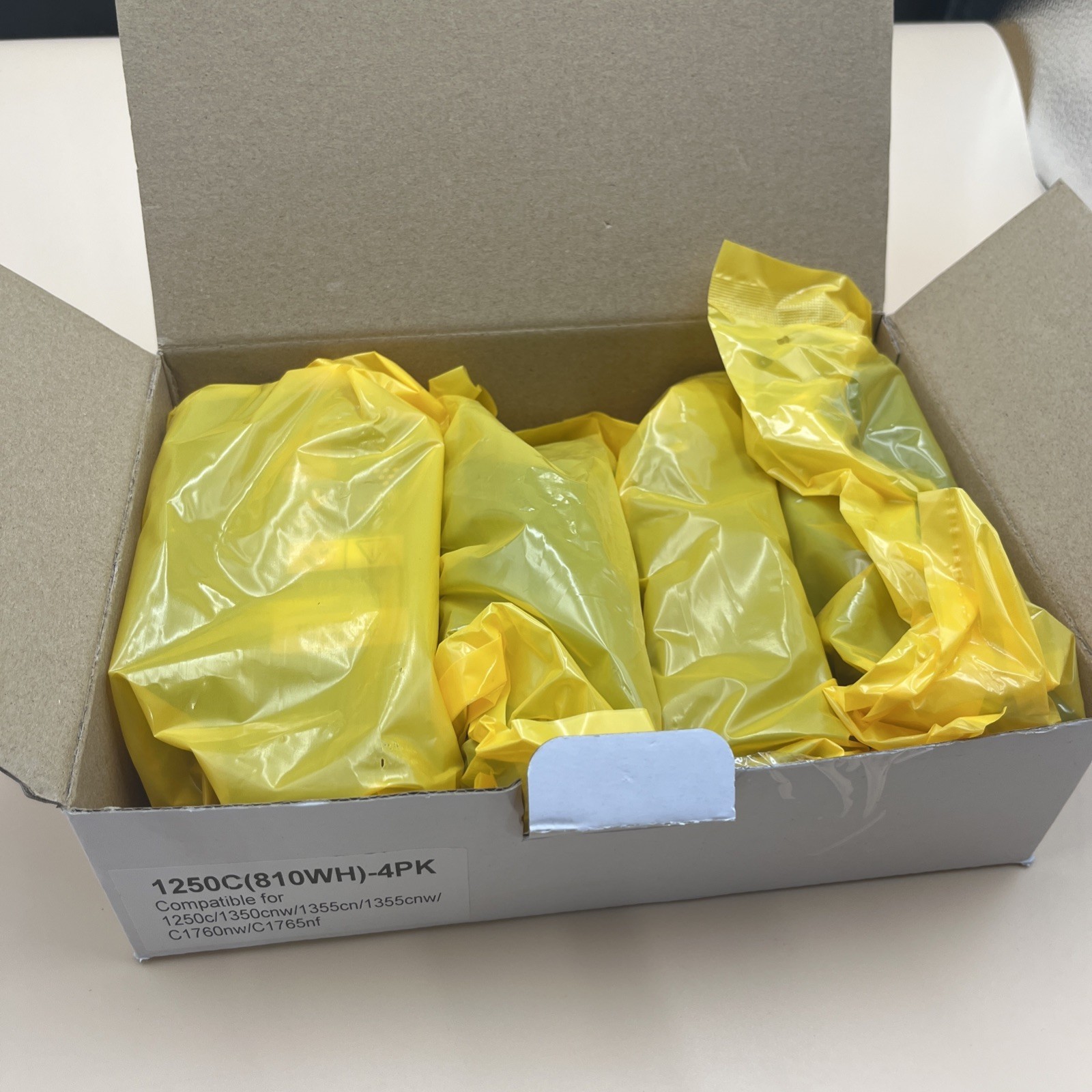 4 Pk 1250 1350 1355 C1760 C1765 Toner Set C5GC3 XMX5D WM2JC  810WH New