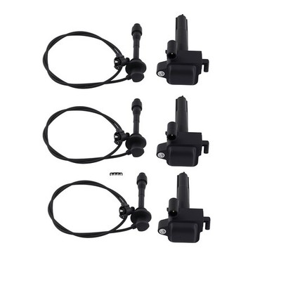 3pcs Ignition Coils Wires Set for Toyota Solara Sienna V6 3.0L 98-03 9008019012
