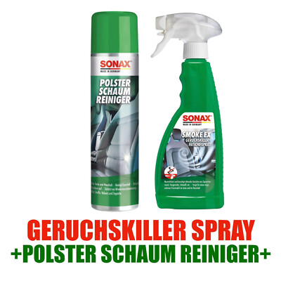 Sonax Polsterschaumreiniger 400ml + Sonax SmokeEx Geruchskiller 500ml
