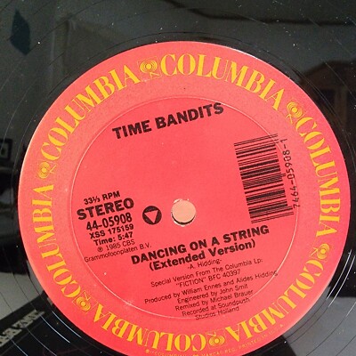 Time Bandits Dancing On A String Vinyl Record 12  33 RPM Single 1985 Columbia
