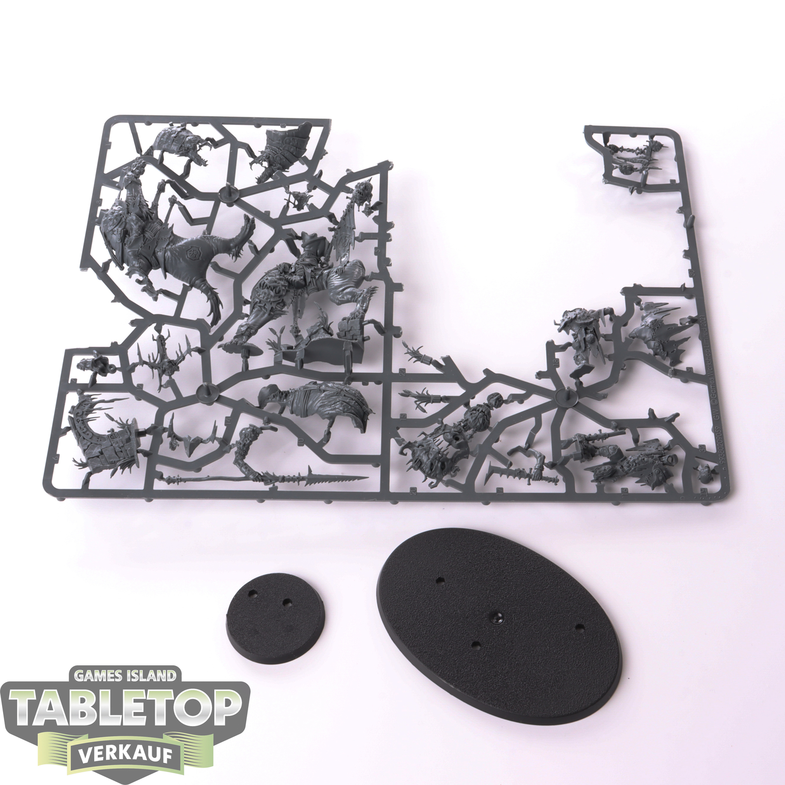 Orruk Warclans - Killaboss auf Great Gnashtoof & Murknob - im Gussrahmen