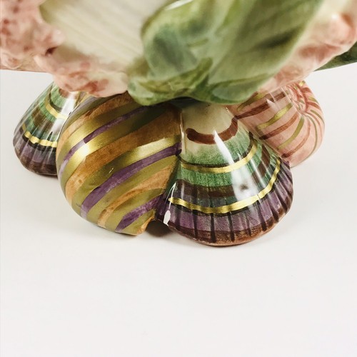 Fitz and Floyd Oceana Nautilus Sugar Bowl Shells Handcrafted Hand Painted