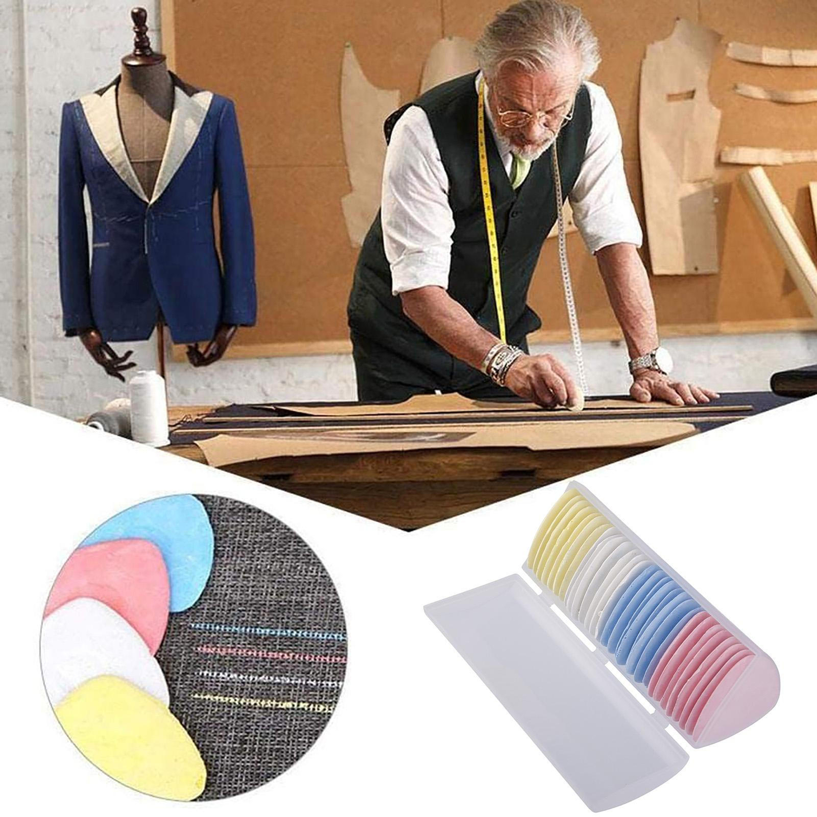 Colorful Tailor's Fabric Chalk Dressmaker's Pattern Marking Chalk Sewing Marker