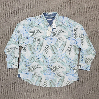 Tommy Bahama Shirt Mens 3XLB New Coastline Cord Button Front Hawaiian Floral
