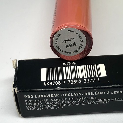 MAC Pro Longwear Lipglass WHOOPS! ~ Discontinued, Rare ~ New in Box
