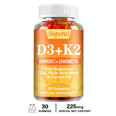 Vitamin D3 + K2 - Magnesium, Zinc - Bone Heart Immune Support, Anti-Inflammatory