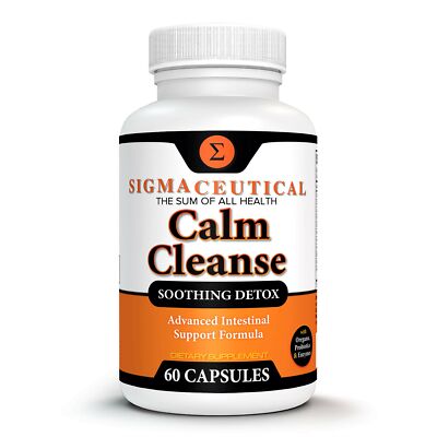 Calm Cleanse Detox Support - Oral Overgrowth Treatment for Adults - Non-GMO O...