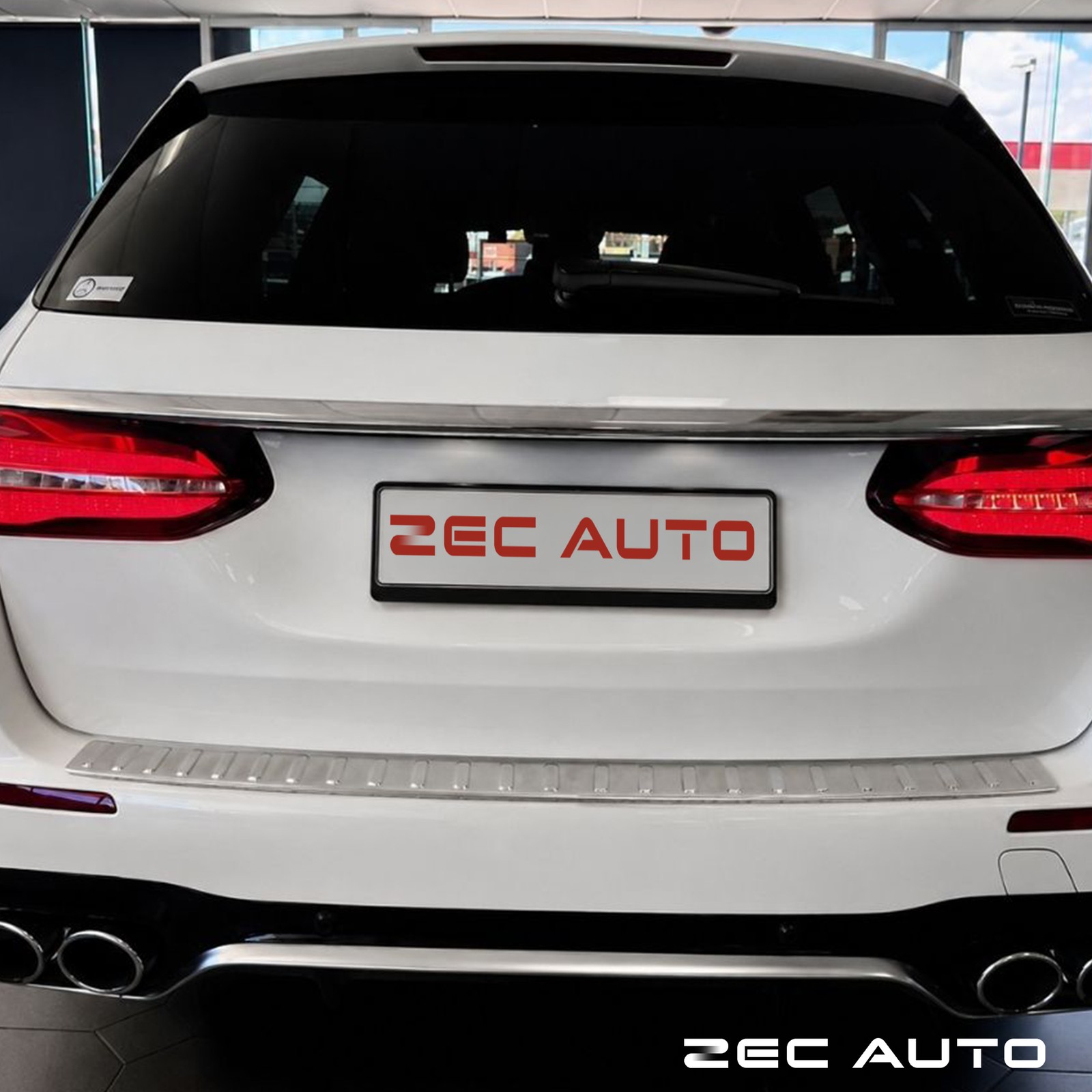 FITS MERCEDES E-CLASS S213 ESTATE 16-23 STAINLESS STEEL REAR SILL BUMPER GUARD