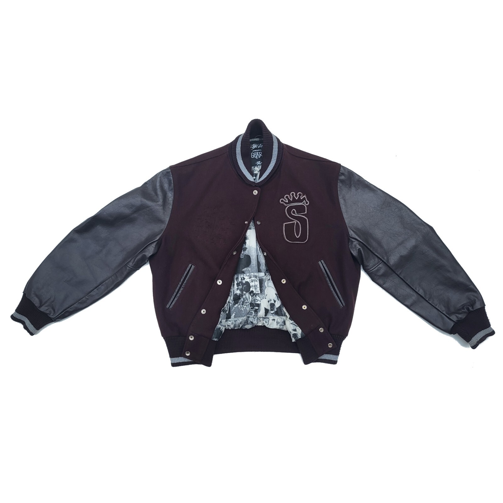 ジャケット・アウター Stussy 25th Anniversary varsity jacket 2005 Stussy 25th Anniversary Varsity Jacket L Bape Kith