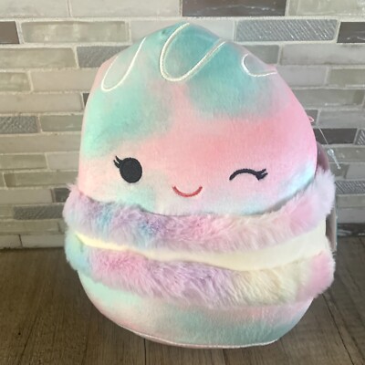 Squishmallows Lizma Soft and Fuzzy Macaroon Cookie Plush 8''