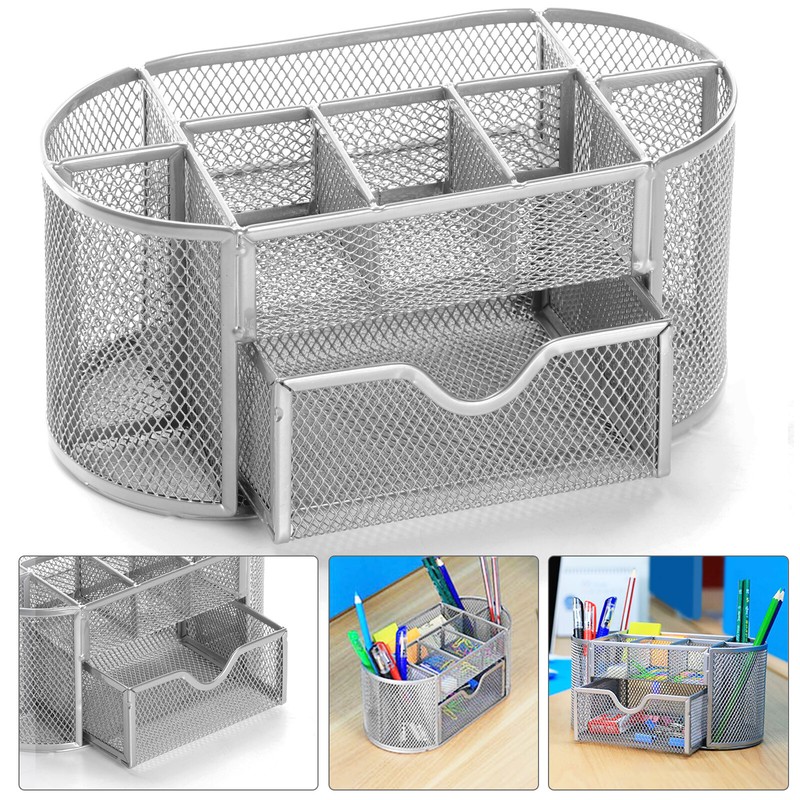 Schreibtischorganizer Ordnungssystem Stiftehalter Büroausstattung Ablagebox Mesh