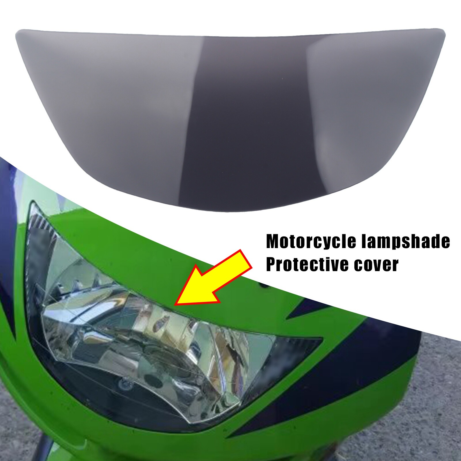 Smoke Front Headlight Lens Guard Protector Fit For Kawasaki Zx-6R
