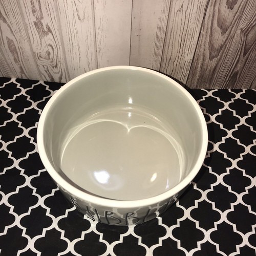 Rae Dunn NIBBLE LL Dog Dish - Ceramic, 6” - Brand New!!!