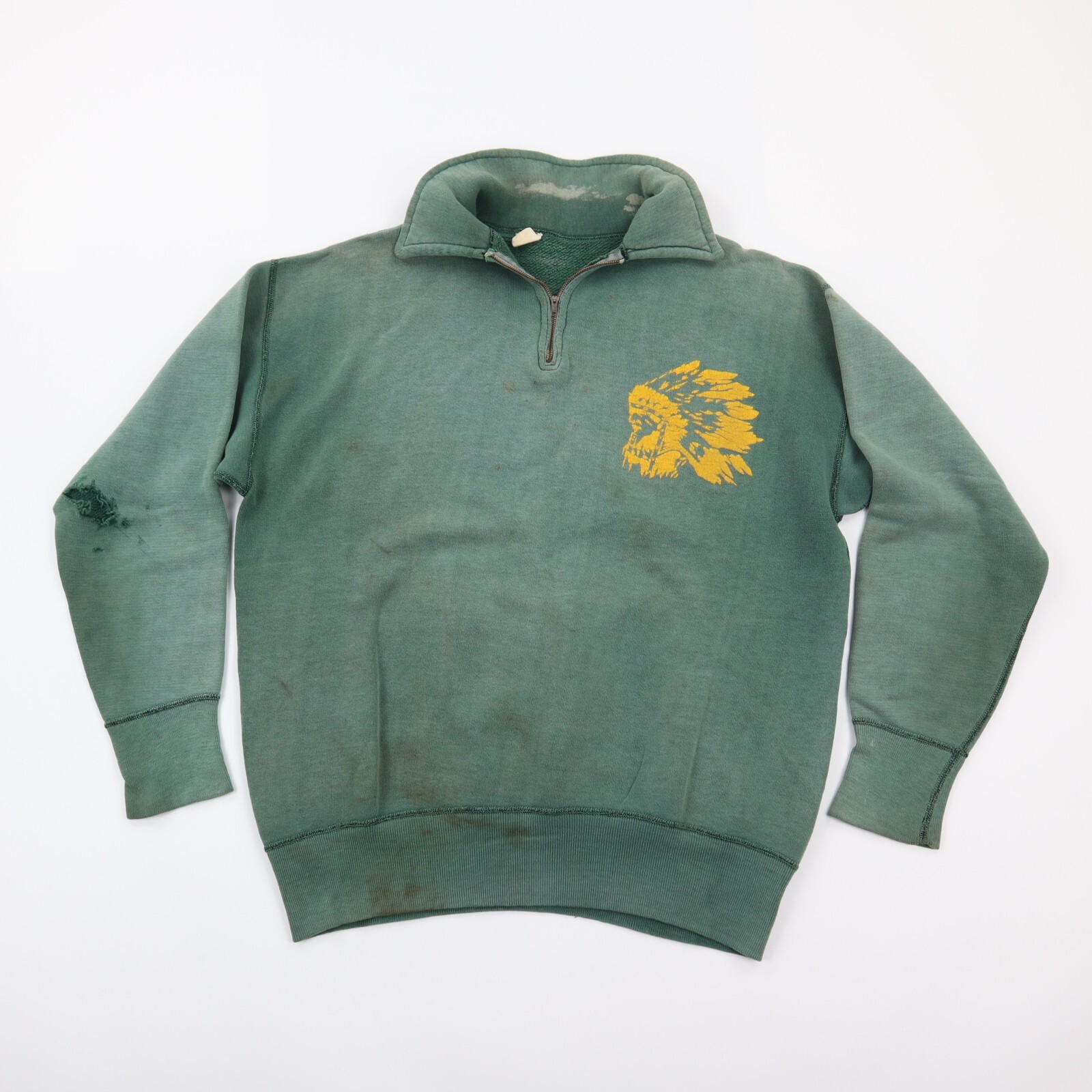 Vintage 50s Russell Southern Collared 1/4 Zip Sweatshirt Sun Vintage 50s Russell Southern Collared 1/4 Zip Sweatshirt Sun