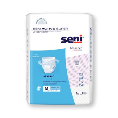 Seni Disposable Underwear Medium Moderate to Heavy 40 Ct