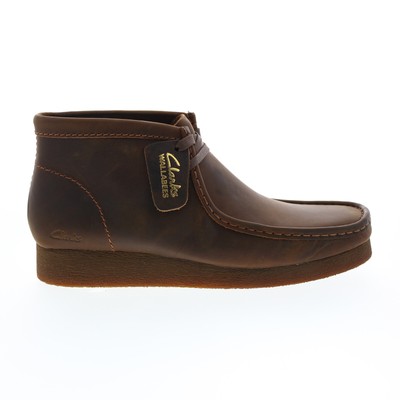 Ботинки Clarks Wallabee 2 26158306 Мужские коричневые кожаные ботинки Chukka со шнуровкой 10