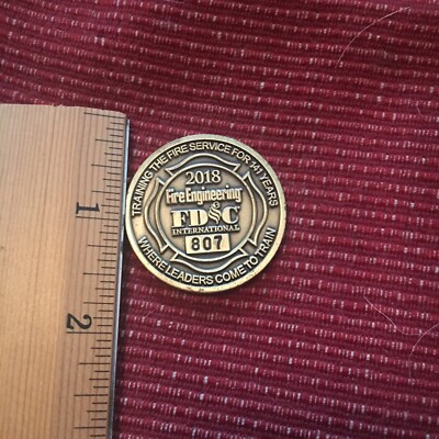 2018 Fire Engineering International Training the Fire Service Challenge Coin