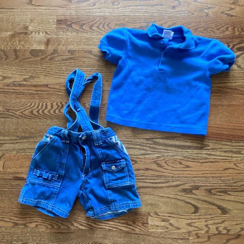 Vintage OshKosh Bgosh Overalls Outfit Sz 12mo | eBay