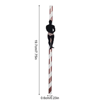 24 PCS Reusable Bachelor Straws Naughty Straws Dancing Women Straws for Party