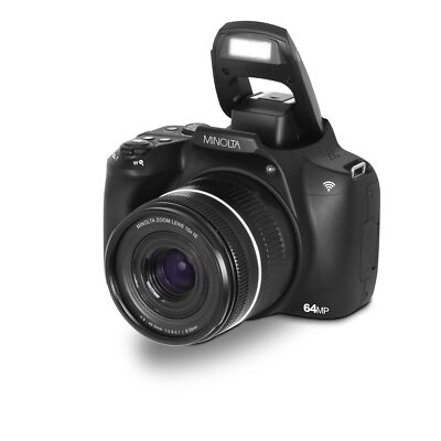 Minolta 64 Mega Pixels Auto Focus Digital Camera with 10x Optical Zoom, 4K Ultra