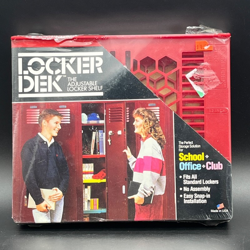 Locker Dek Adjustable Locker Shelf Red School Work Vintage 90s