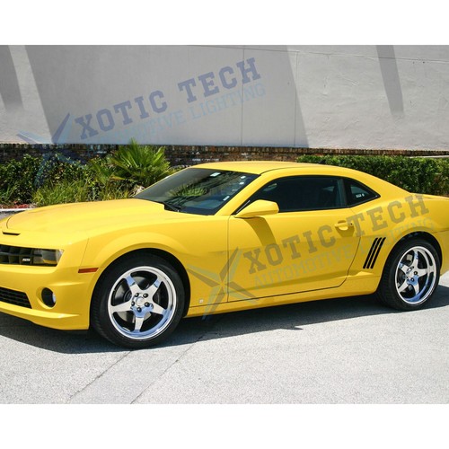 Gloss Black Door Side Lower Skirt Decal Accessories For Chevrolet Camaro 2010-15