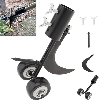 Detachable Stand Up Sidewalk Crack Weeding Tools for Grass Root Remover w/ Wheel
