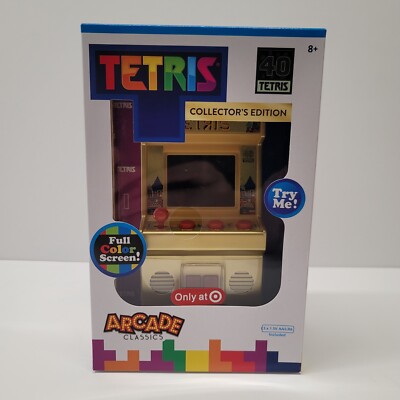 Tetris 40 Collector s Edition Gold Arcade Classics Basic Fun! NIB New In Box 