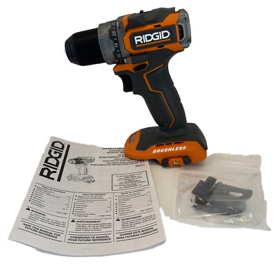 Ridgid 18V 1/2'' Sub Compact Drill Driver R8701B Tool Only Brushless Cordless