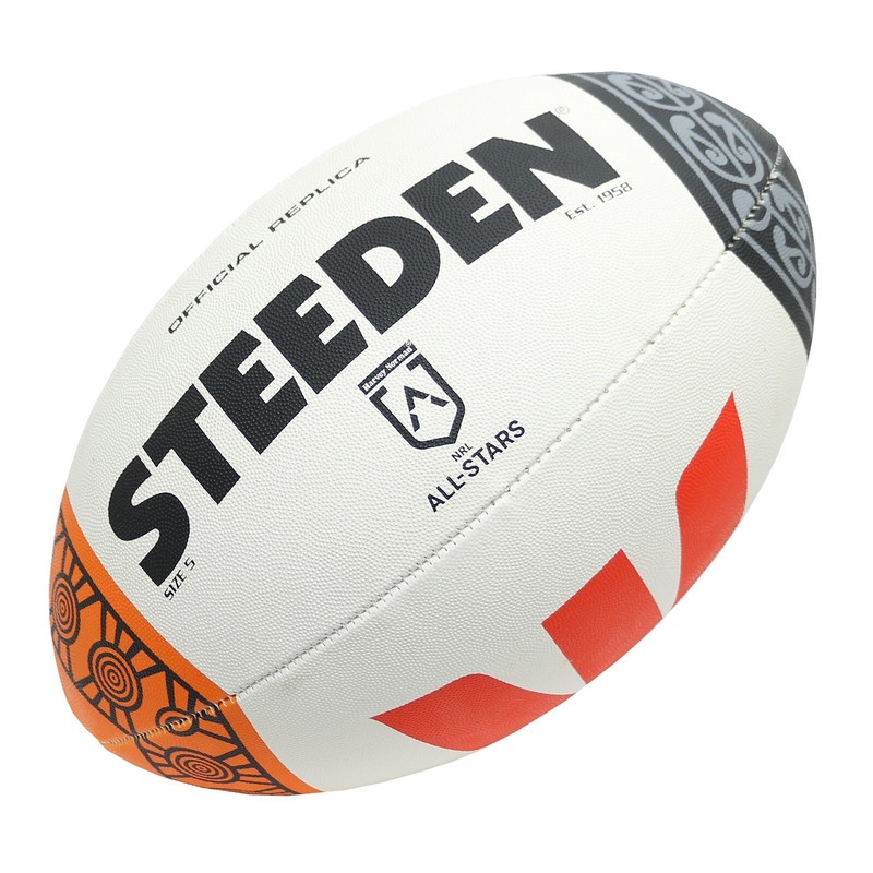 Steeden Nrl Indigenous All Stars Replica Rugby League Ball - Size 5